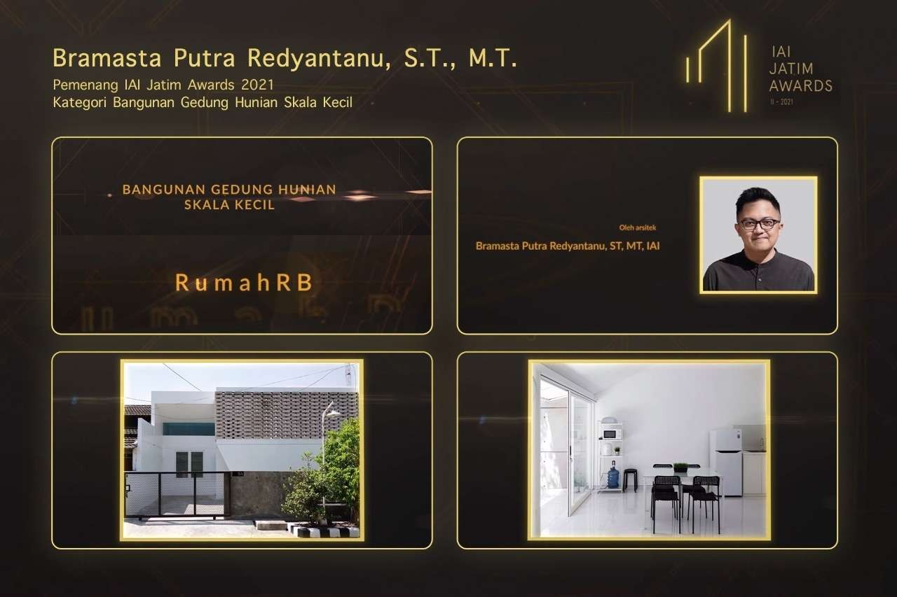 arsitek Bramasta Putra Redyantanu, S.T., M.T., IAI sekaligus dosen UK Petra yang mendapatkan penghargaan dari IAI Jatim. (Foto: istimewa)