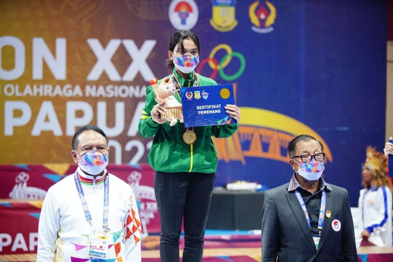 Mahasiswa Unair Berhasil Raih Medali Emas Wushu Pada PON XX Papua 2021 (Foto: istimewa)