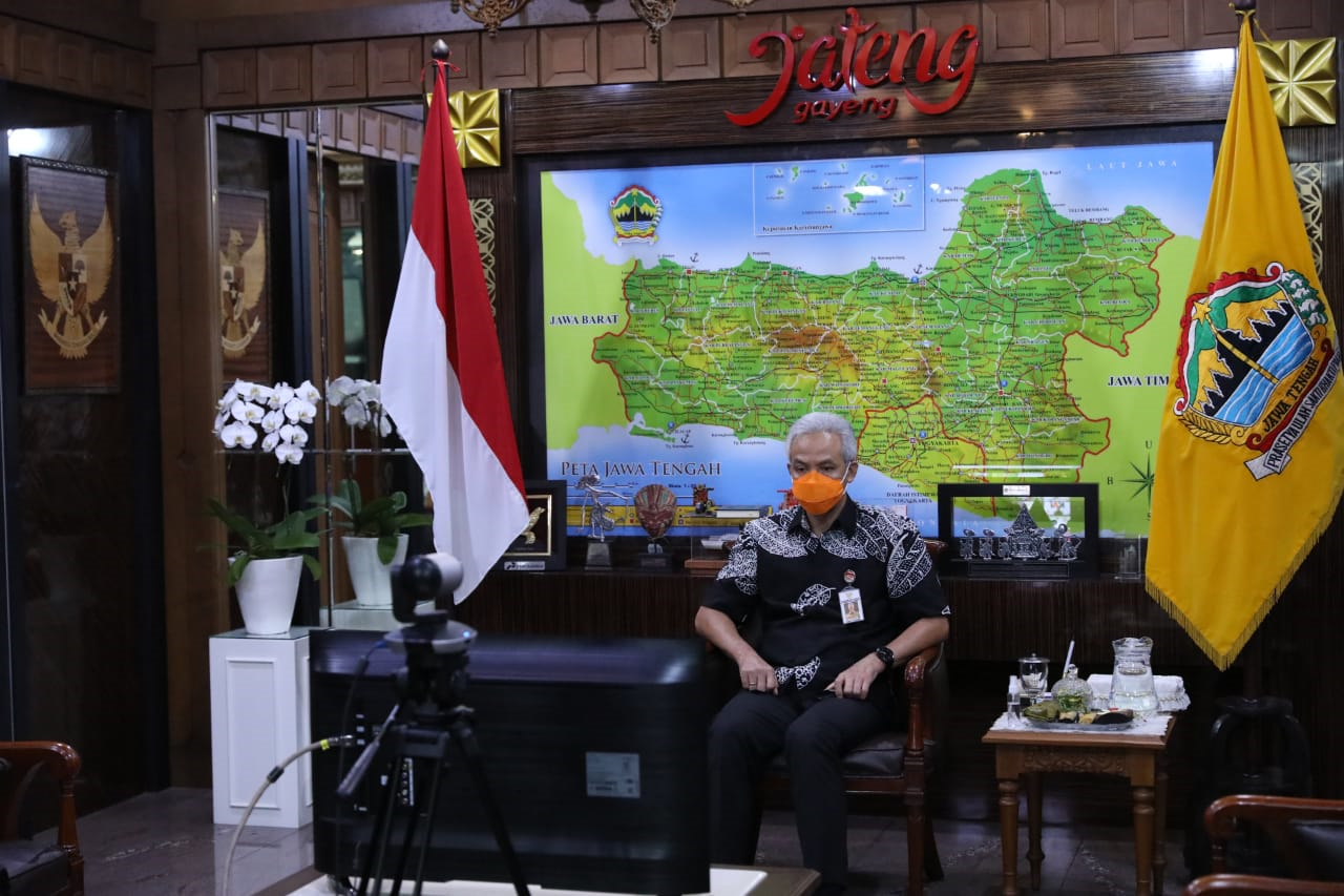 Gubernur Jawa Tengah Ganjar Pranowomeminta ruang-ruang kerja inklusif terhadap penyandang disabilitas. (Foto: ist)