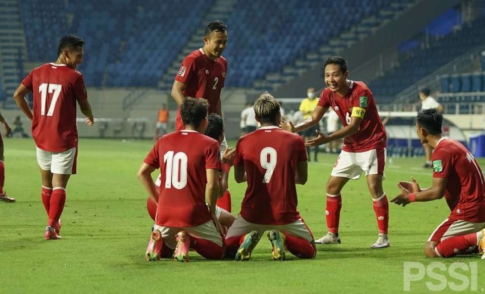 Skuad Garuda, Timnas Indonesia vs Taiwan 2-1 leg pertama Kualifikasi Piala Asia 2023. (Foto: PSSI)