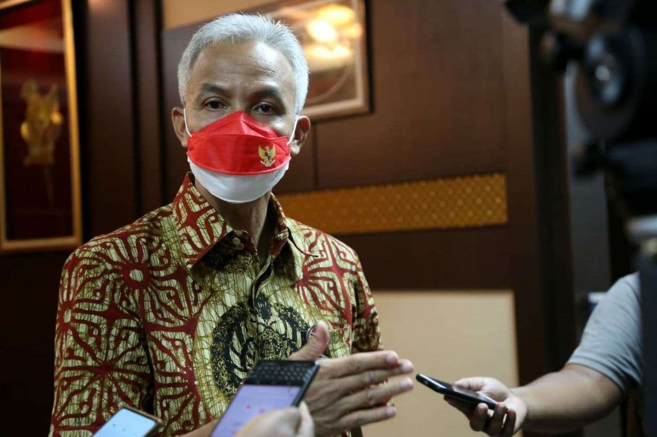 Gubernur Jawa Tengah, Ganjar Pranowo mengapresiasi langkah pusat, yang menyebabkan 12 wilayah Jateng malah naik level PPKM. (Foto: ist)