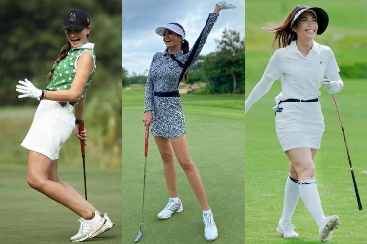 Artis Luna Maya, presenter Ayu Dewi hingga chef Farah Quinn hobi main golf dengan fashion modis. (Foto: Instagram)