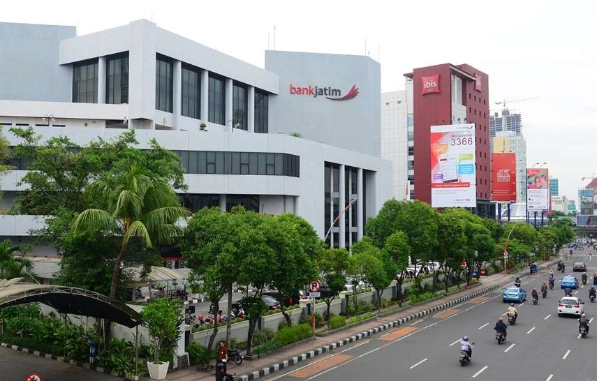 Kantor pusat Bank Jatim di Surabaya, Jawa Timur (Bankjatim.co.id)