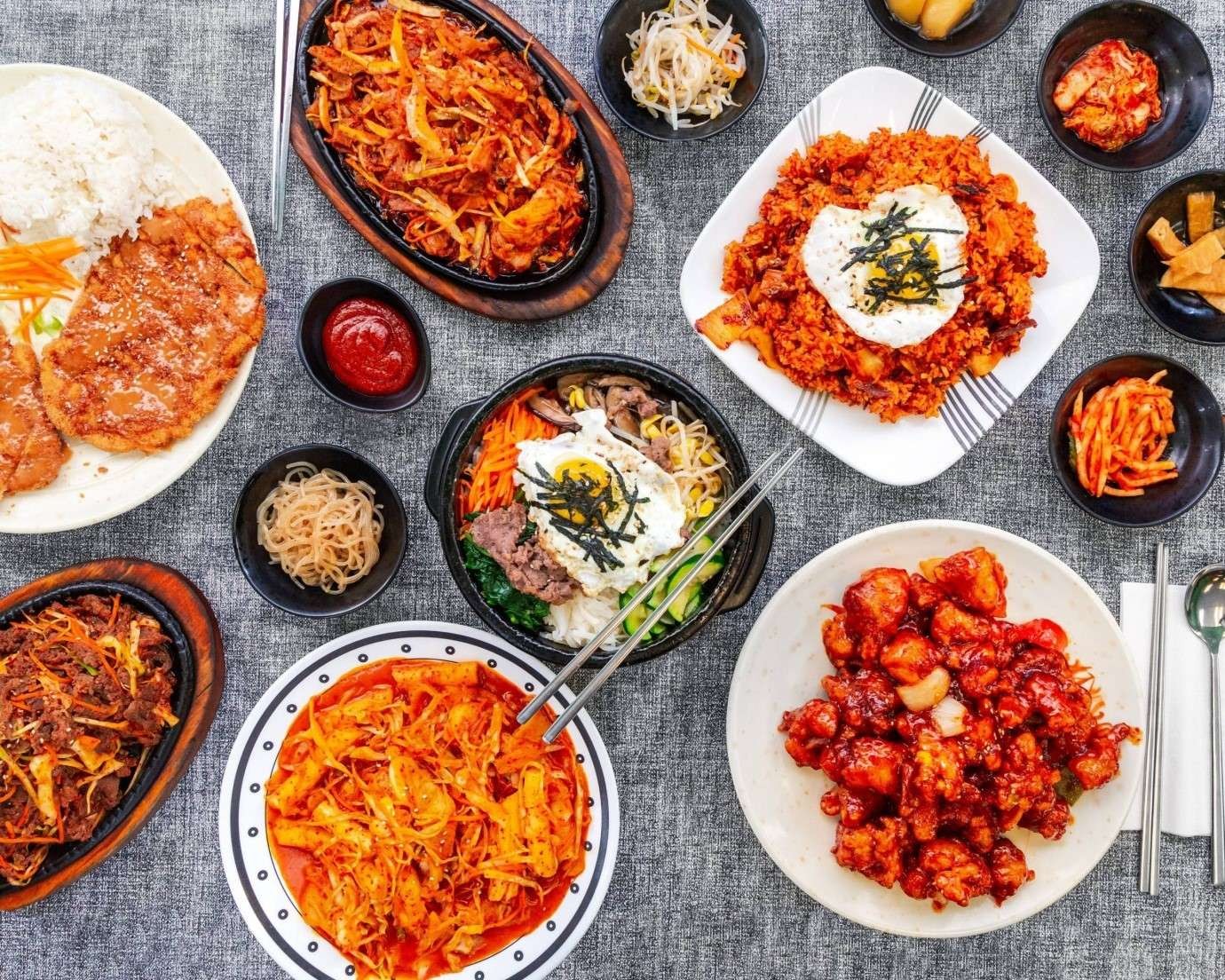 Ilustrasi hidangan khas Korea Selatan. (Foto: Istimewa)