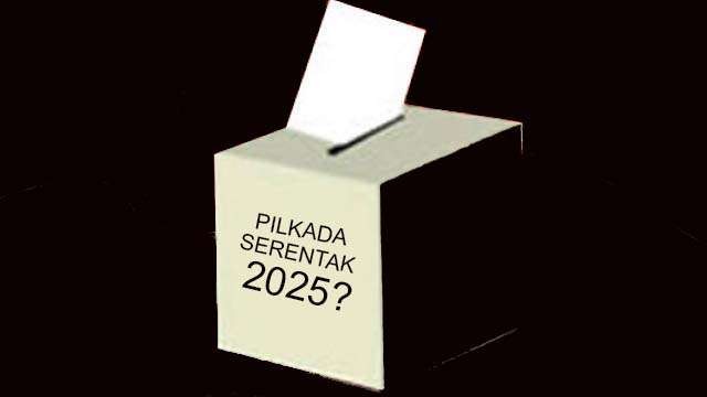 Ilustrasi tulisan Andi Mallarangeng; Lalu, Pilkada Serentak Akan Diundur ke 2025? (Ngopibareng)