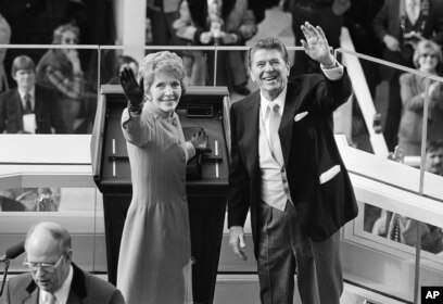 Presiden AS Ronald Reagan dan Ny Nancy Reagan. (Foto: ap)