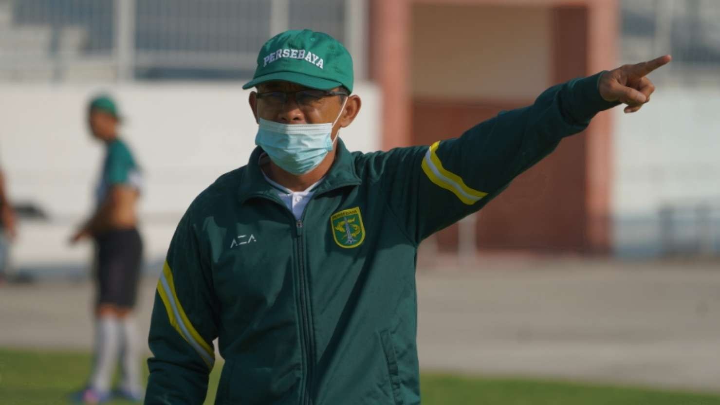 Pelatih Persebaya, Aji Santoso.