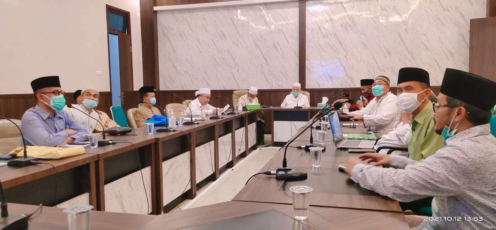 Rapat gabungan jajaran syuriah dan tanfidziah PWNU Jawa Timur. (Foto: Istimwa)