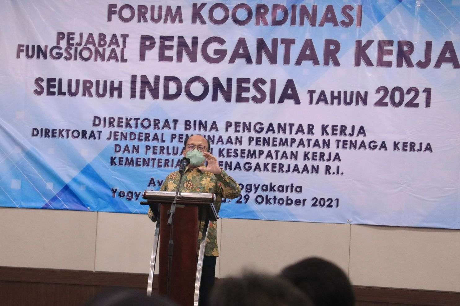 Sekretaris Jenderal Kementerian Ketenagakerjaan, Anwar Sanusi. (Foto: