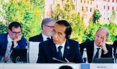 Presiden Jokowi menyampaikan pandangan tentang pemulihan ekonomi global di KTT G-20. (Foto: Setpres)