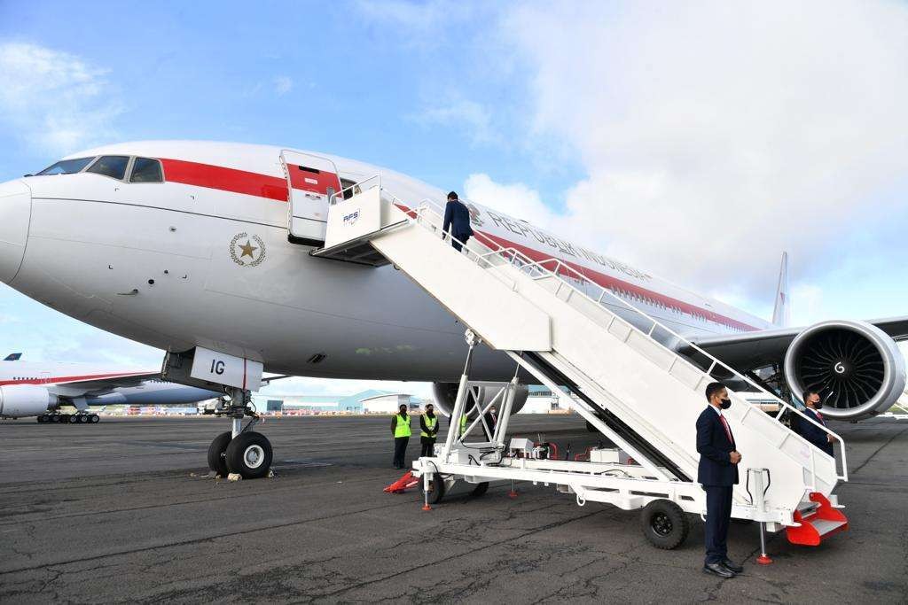 Presiden Jokowi meninggalkan Glasgow Skotlandia menuju Abu Dhabi (Foto:Setpres)