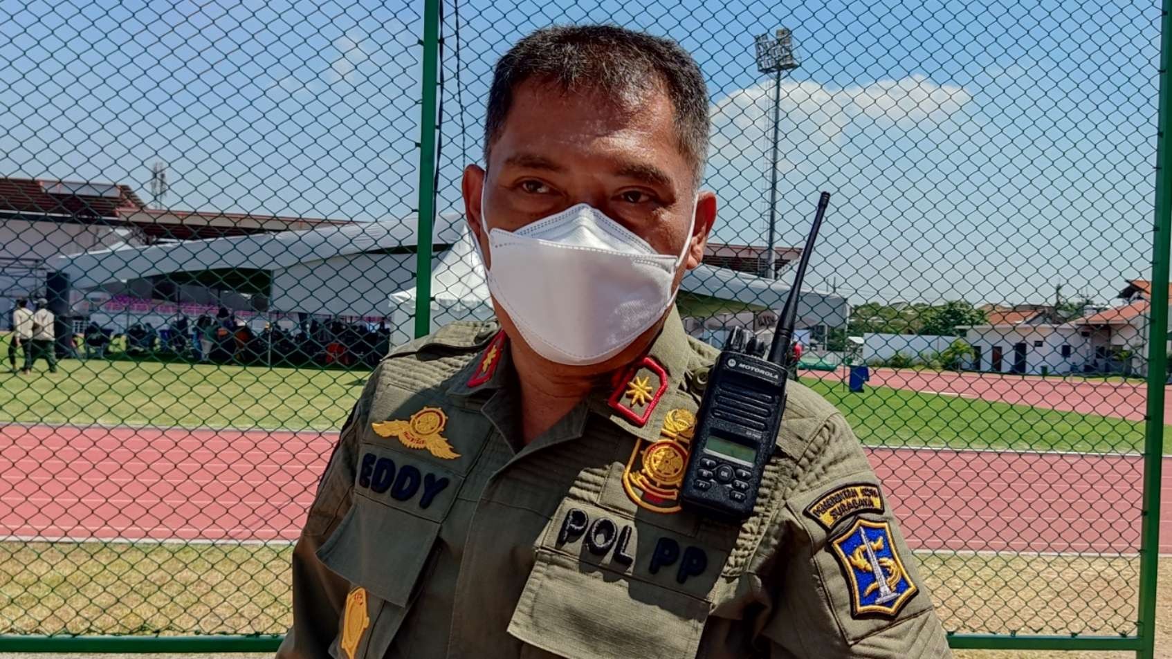 Kasatpol PP Surabaya, Eddy Christijanto. (Foto: Fariz Yarbo/Ngopibareng.id)