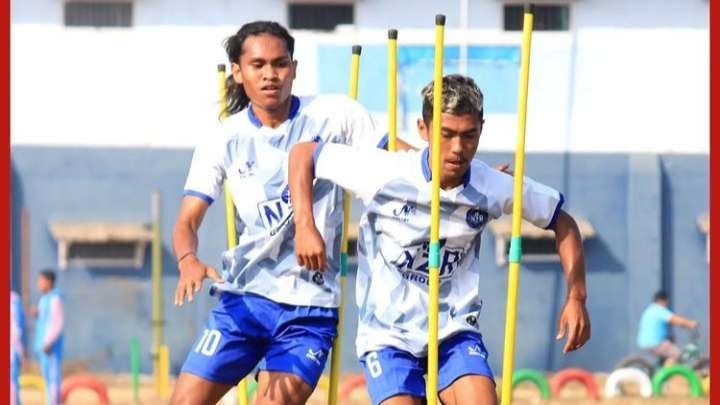 Salah satu kontestan Liga 3 Jatim yakni NZR Sumbersari saat menjalani latihan jelang pertandingan yang berlangsung di Stadion Gajayana, Kota Malang (Instagram:@nzrsumbersari)