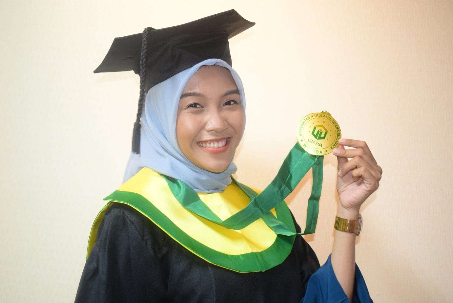 Nur Alimah atlet Sky Air yang berhasil meraih gelar Sarjana Kedokteran di Unusa. (Foto: Istimewa)
