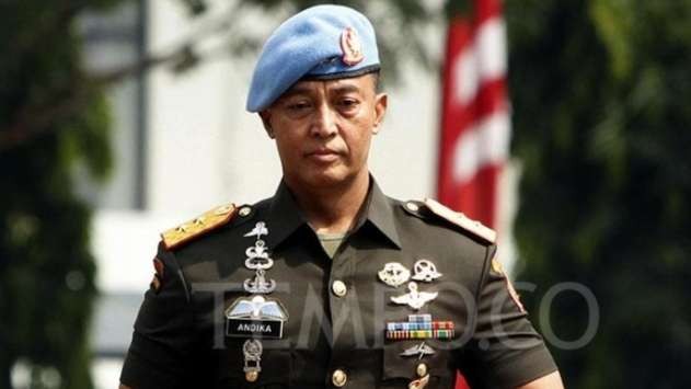 KSAD Jendral Andika Perkasa  calon tunggal Panglima TNI menggantikanarsekal Hadi Tjahjanto