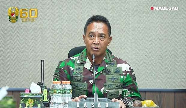 KSAD Jenderal TNI Andika Perkasa. (Foto: YouTube MabesAD)