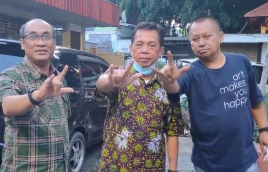 Tiga bakal calon Ketua PWI Jatim periode 2021-2026 (ki-ka): Eko Pamuji, Ainur Rohim, dan Lutfil Hakim. (Foto: Istimewa)