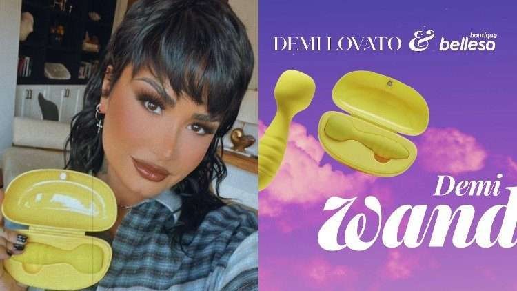 Penyanyi Demi Lovato merilis sex toys merek Demi Wand seharga Rp 1,1 juta. (Foto: Kolase)