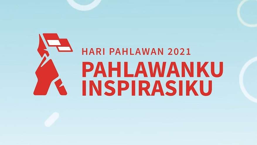 Logo peringatan Hari Pahlawan 2021. (Foto: Setneg)