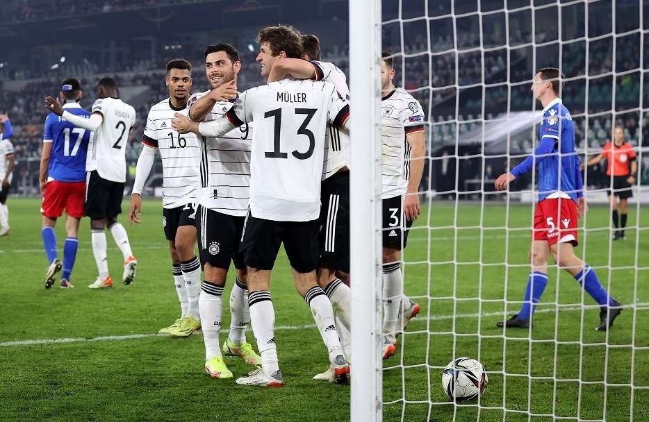 Hasil Jerman vs Liechtenstein - Jerman menang 9-0 Liechtenstein di babak penyisihan Grup J kualifikasi Piala Dunia 2022 Zona Eropa. (Foto: Twitter)