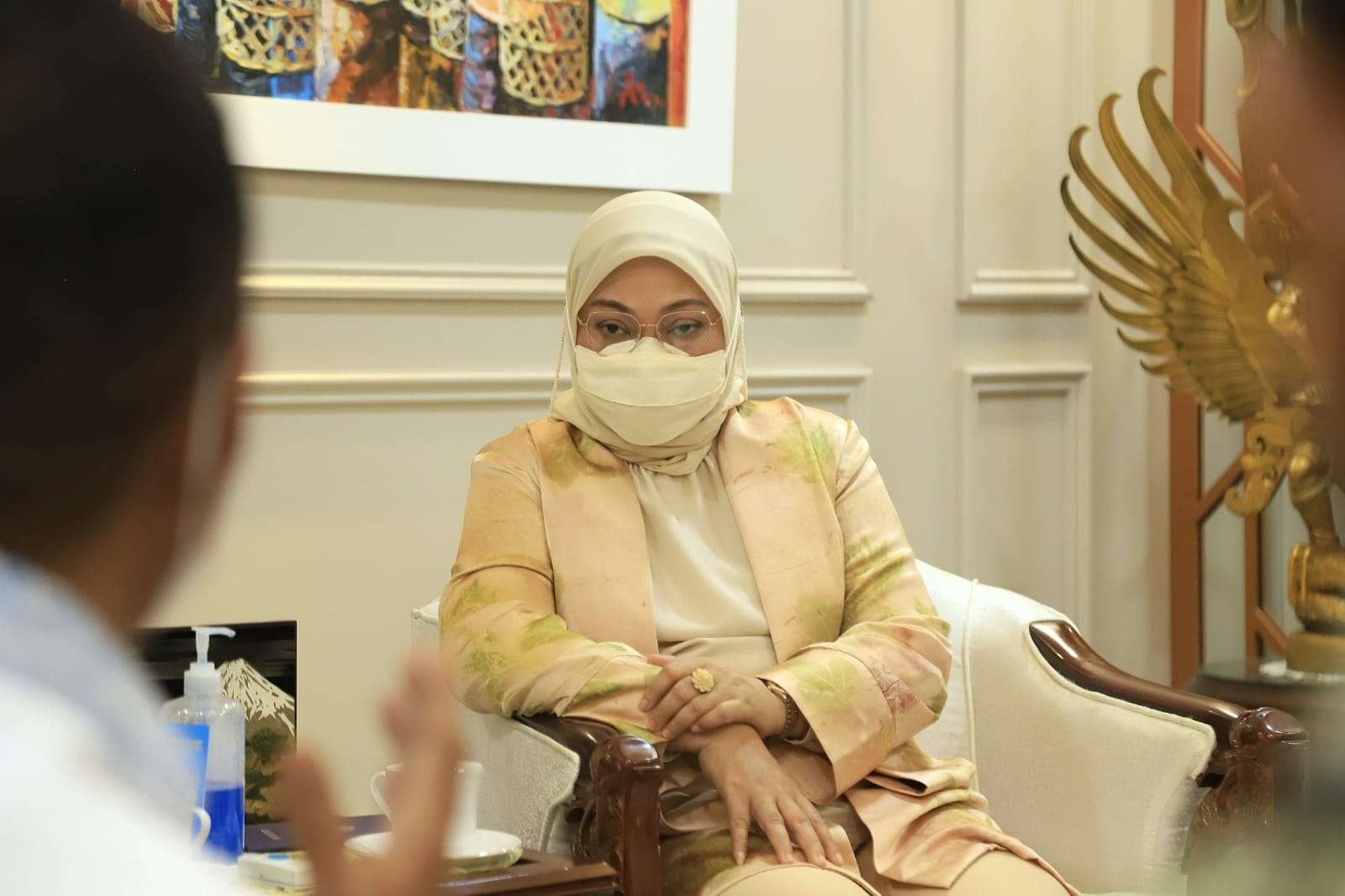 Menaker Ida Fauziyah mendukung pendirian BLK UPTP di Kabupaten Morowali, Sulawesi Tenggara. (Foto: Istimewa)