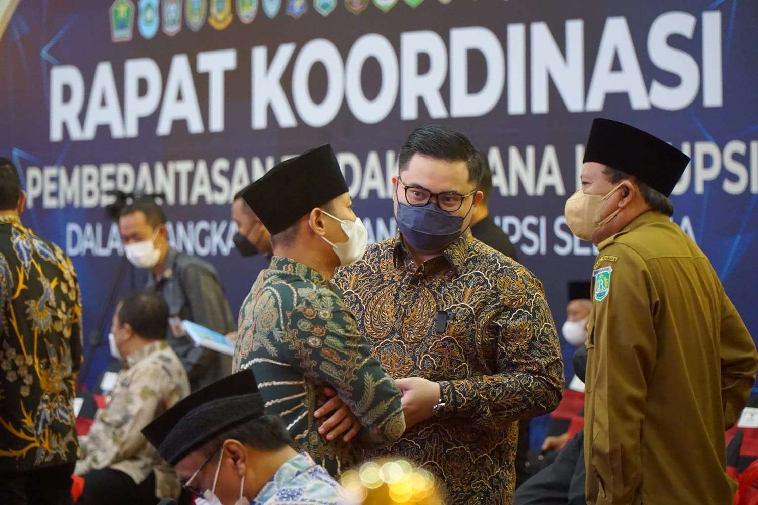Bupati Kediri Hanindhito hadiri rapat koordinasi pemberantasan tindak pidana korupsi bersama Kepala daerah se-Jawa Timur (Foto: istimewa)
