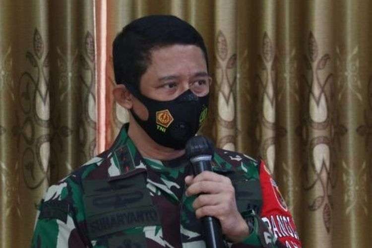 Pangdam V/Brawijaya Mayjen TNI Suharyanto di Lanudal Juanda Surabaya, Jumat 11 Juni 2021.(Dokumentasi PUSPEN TNI)
