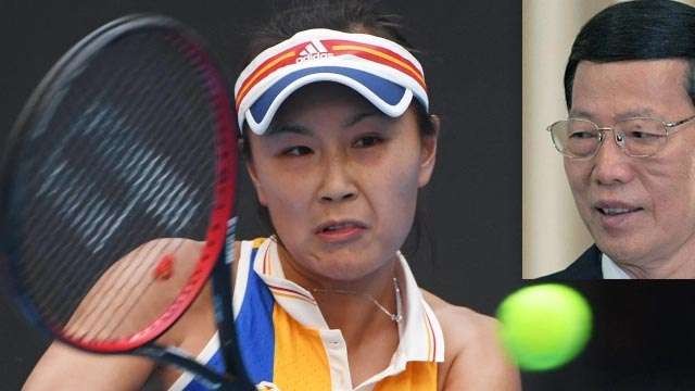Benarkhah Mantan Wakil PM China Zhang Gaoli (inzet) memaksa bintang tenis Peng Shuai untuk lakukan hubungan seks? (Foto:AFP/Al Jazeera/Ngopibareng)