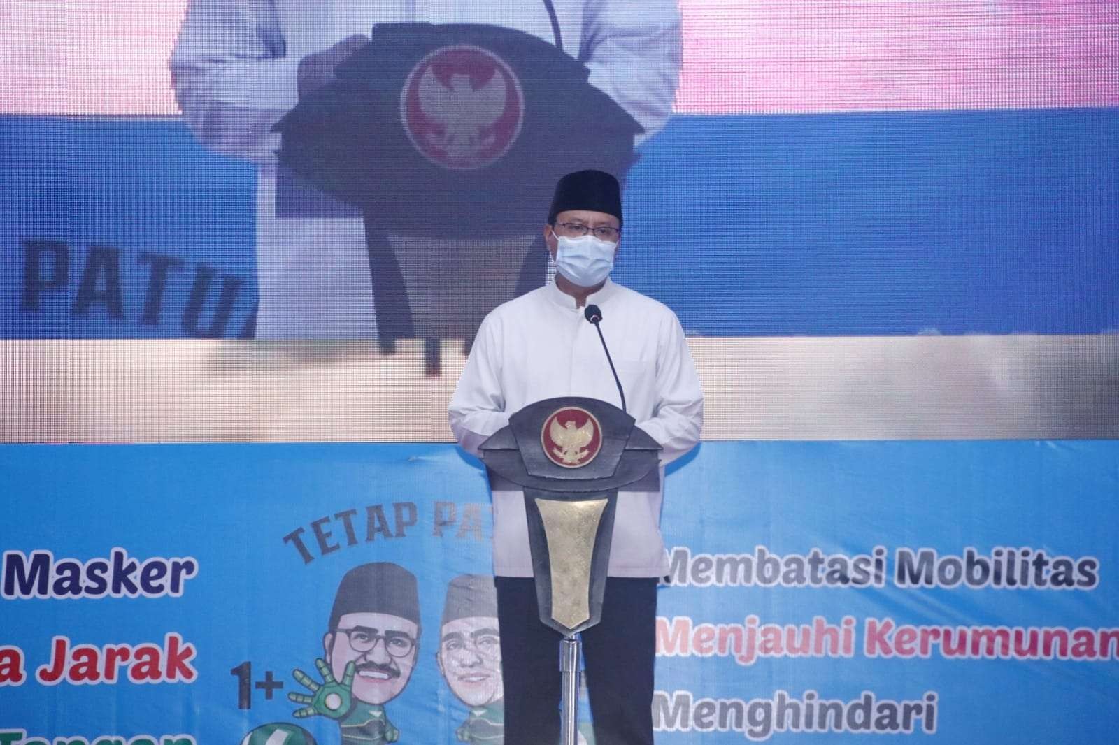 Walikota Pasuruan Saifullah Yusuf atau Gus Ipul di Peringatan HKN Kota Pasuruan (Laily/Ngopibareng.id)