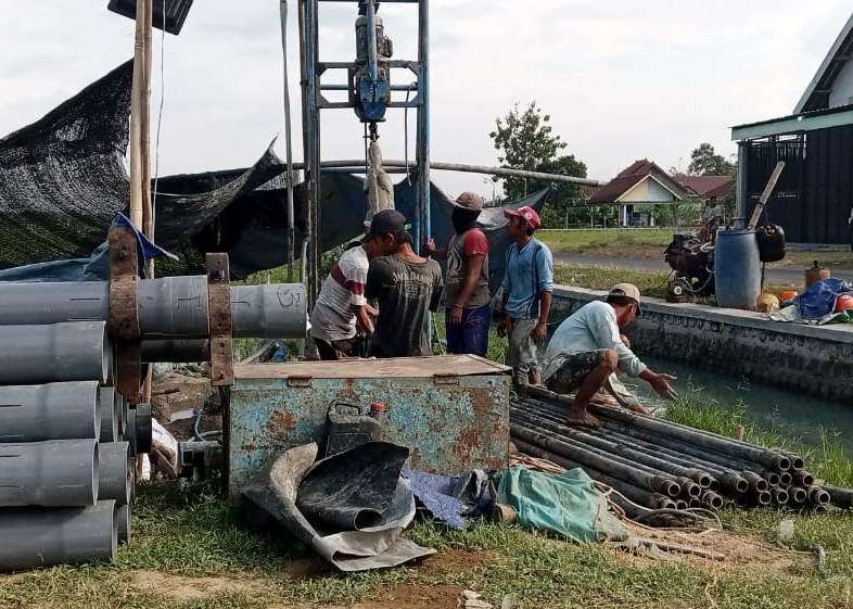 Proyek Penyediaan Air Minum dan Sanitasi Berbasis Masyarakat (PAMSIMAS) di Desa Badas, Kecamatan Sumobito. (Foto: Istimewa)