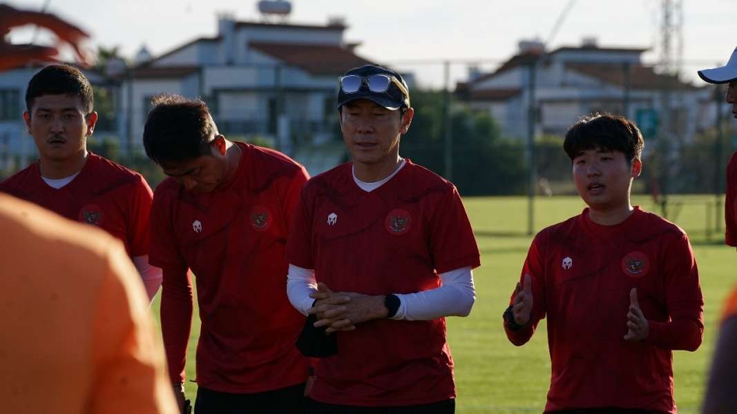 Pelatih Timnas Indonesia, Shin Tae-yong menilai performa pemain timnas Indonesia meningkat selama di Turki (Foto: pssi.org)