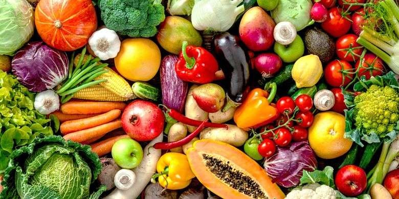 Ilustrasi beberapa jenis buah dan sayur yang dapat membantu menaikkan trombosit. (Foto: Istimewa)