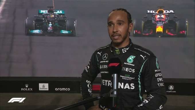 Pembalap Mercedes AMG Petronas F1 Team, Lewis Hamilton juara F1 Arab Saudi. (Foto: Twitter)