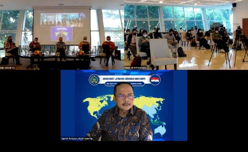 Direktur Jenderal Amerika dan Eropa Kementerian Luar Negeri RI I Gede Ngurah Swajaya mengatakan, berbagai program seperti forum bisnis Indonesia-Amerika Latin dan Karibia (INALAC) serta Forum Bisnis Indonesia-Eropa Tengah dan Eropa Timur (INACEE). (Foto: Kemlu-RI)