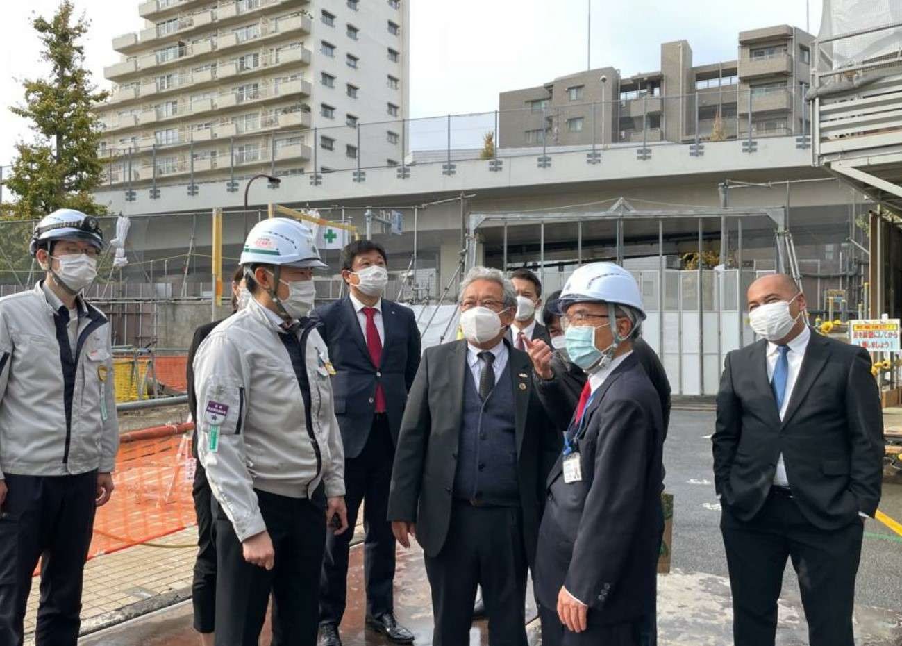 Dubes Heri hadiri groundbreaking gedung baru KBRI Tokyo. (Foto: Dok KBRI Tokyo)