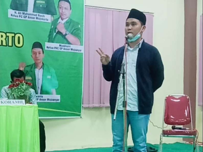 Wakil Bupati Mojokerto, Gus Barra salah satu bacalon ketua GP Ansor Kabupaten Mojokerto.(Foto: Istimewa)