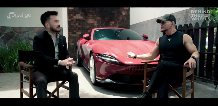 Deddy Corbuzier jadi orang pertama pemilik supercar Ferrari type Roma saat berbincang di channel YouTube Prestige Production. (Foto: YouTube)