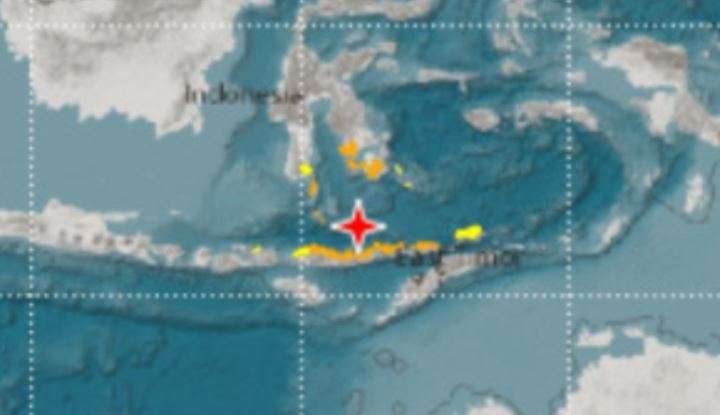 Gempa bumi magnitudo 7,5 di Laut Flores, NTT. (Foto: Antara/Aloysius Lewokeda.