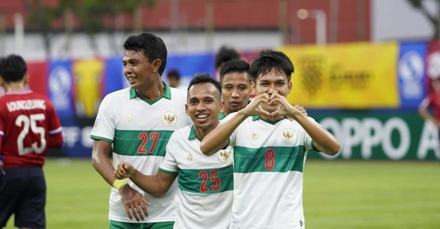 Witan Sulaiman usai mencetak gol ke gawang Laos di Piala AFF 2020. (Foto: pssi.org)