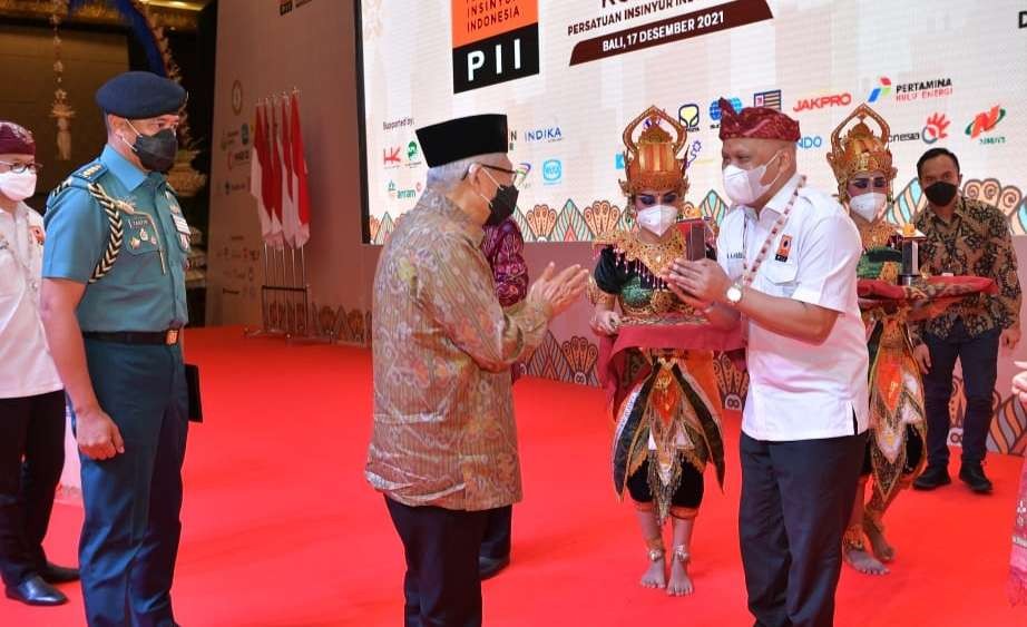 Wakil Presiden Ma'ruf Amin pada pembukaan Kongres PII di Nusa Dua Bali. (Foto: Setwapres)