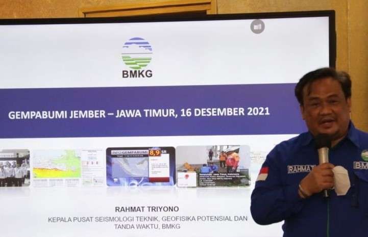 Kepala Pusat Seismologi Teknik Badan Meteorologi Klimatologi dan Geofisika (BMKG) Rahmat Triyono mengingatkan ada potensi gempa bumi berkekuatan besar di selatan Jawa Timur. (Foto: Ant)