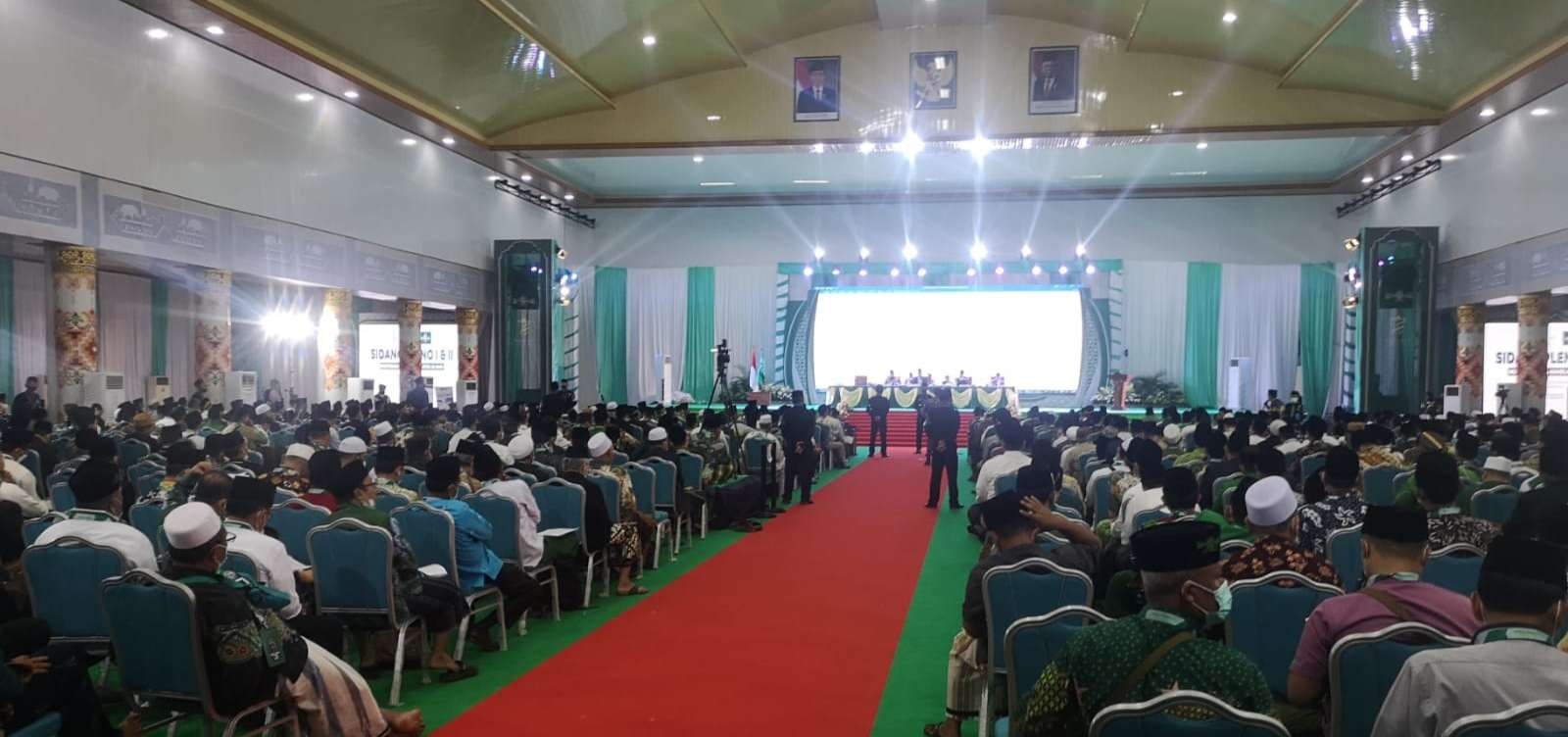 Suasana dalam sidang pleno Muktamar NU di Lampung. (Foto:Ngopi bareng.id)