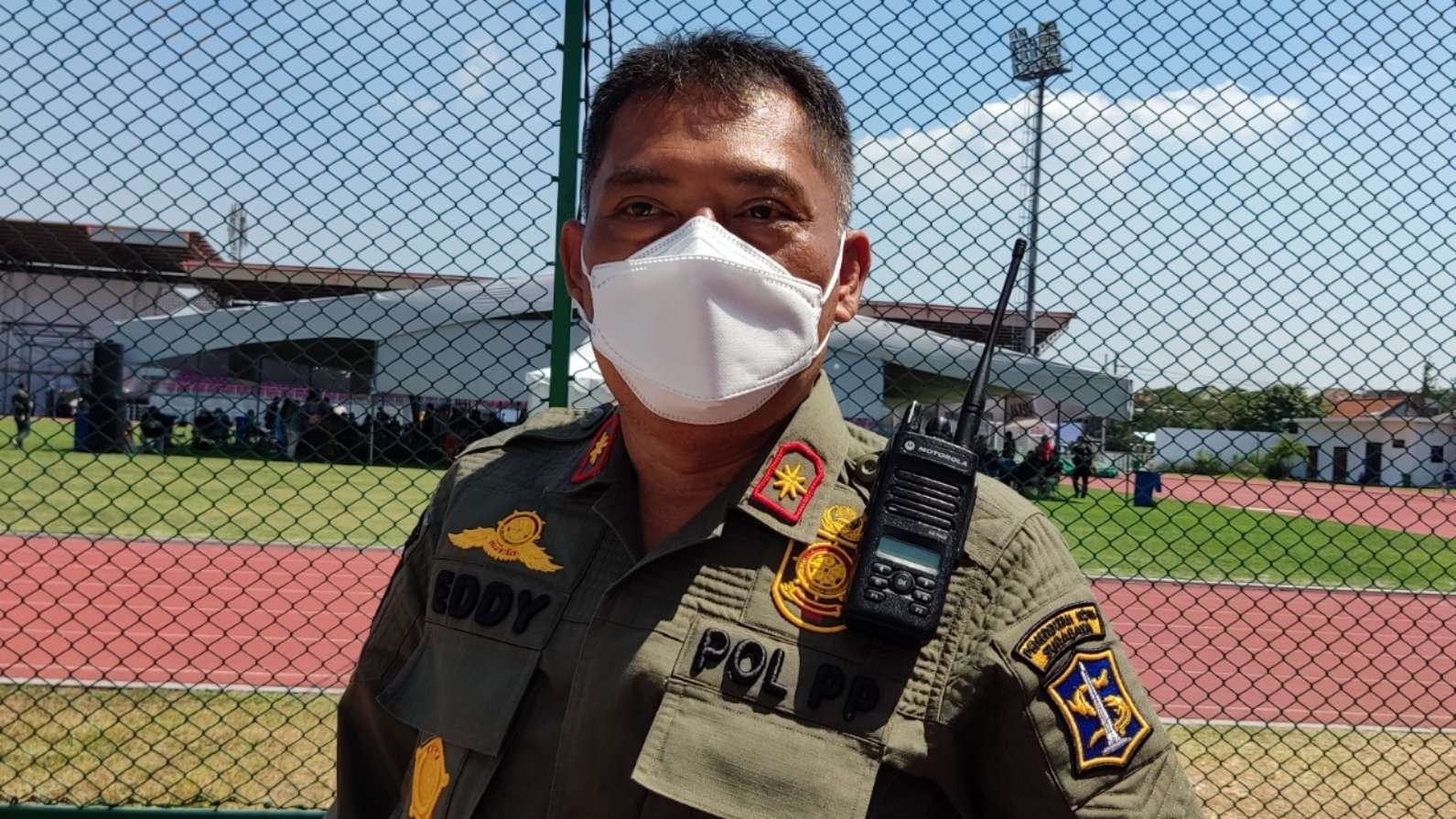 Kasatpol PP Surabaya, Eddy Christijanto. (Foto: Fariz Yarbo/Ngopibareng.id)