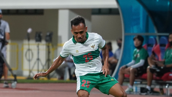 irfan Jaya tampil prima saat Indonesia kalahkan Singapura 4-2 di leg kedua semifinal Piala AFF 2020