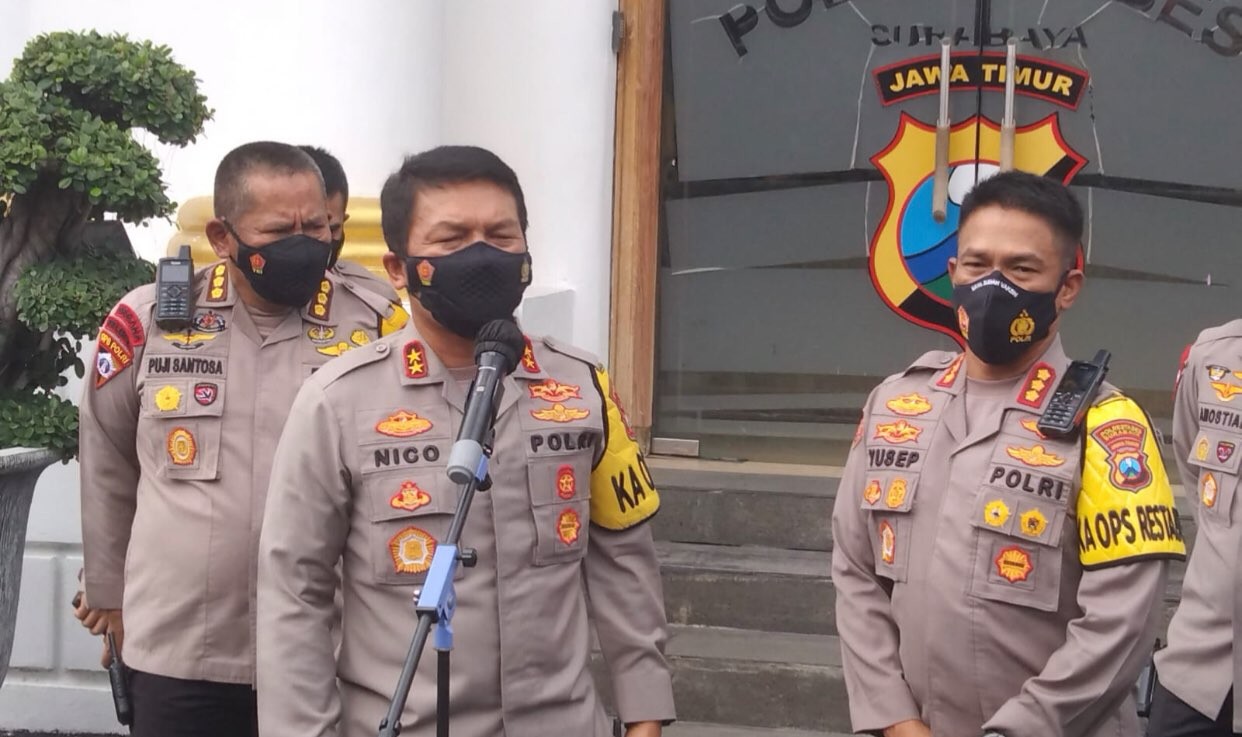 Kapolda Jatim, Irjen Pol Nico Afinta saat berada di Mapolrestabes Surabaya (Foto: istimewa)