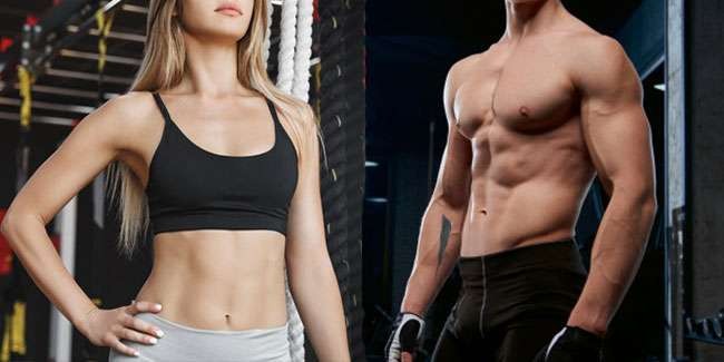 Ilustrasi membentuk otot perut pada pria dan perempuan bisa dilakukan di rumah atau gym. (Foto: Istimewa)