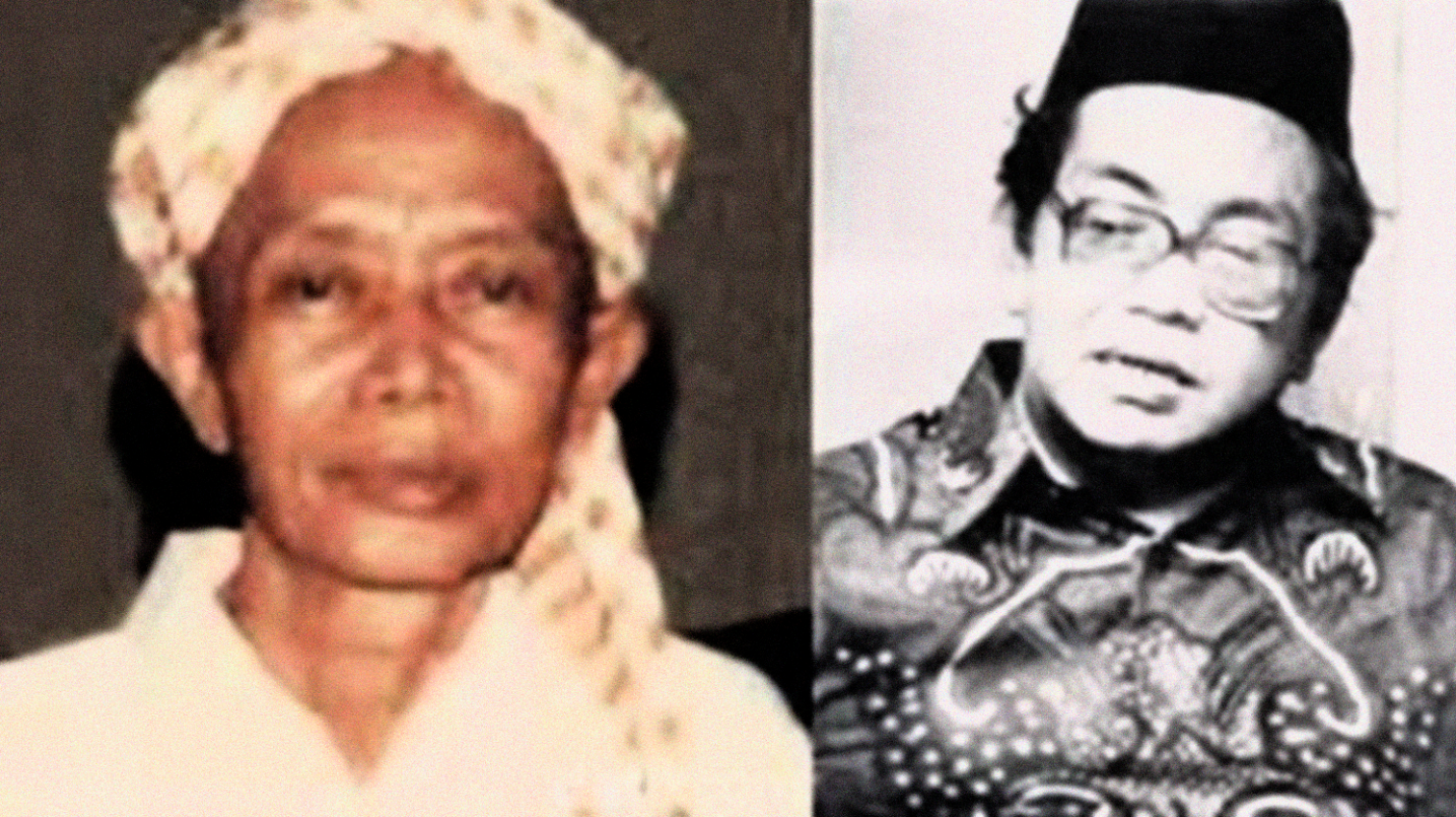Gus Dur dan Kiai Chudlori Tegalrejo (Magelang, Jawa Tengah). (Foto: bangkitmedia)