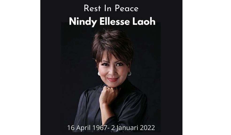 Penyanyi sekaligus artis Nindy Ellesse meninggal dunia di usia 54 tahun. (Grafis: Seniman Nusantara)