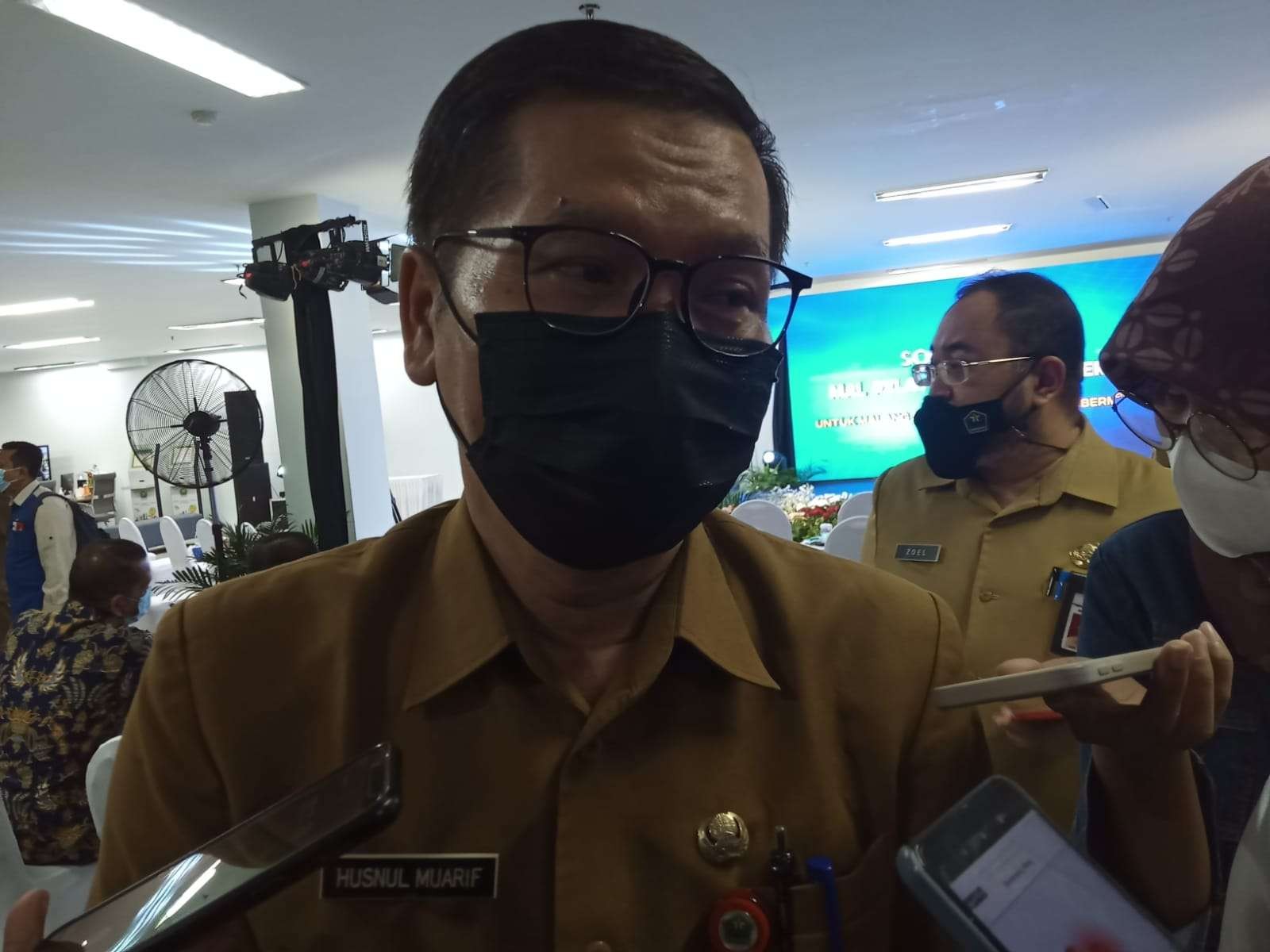 Kepala Dinas Kesehatan Kota Malang, dokter Husnul Mu'arif saat ditemui di Mal Pelayanan Publik (Foto: Lalu Theo/ngopibareng.id)