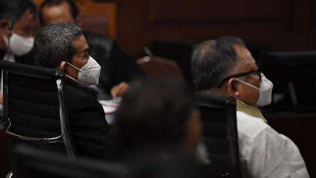 Para terdakwa kasus korupsi PT Asabri. (Foto: Ant)